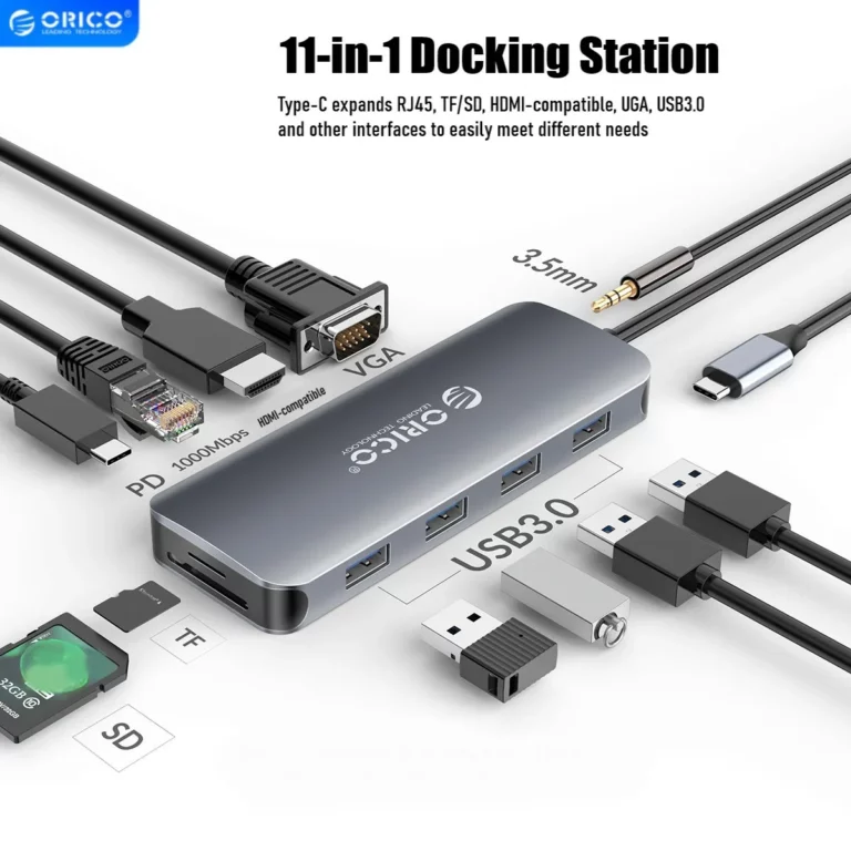 Adaptateur USB C ORICO MC-U111P-GY. – Image 2