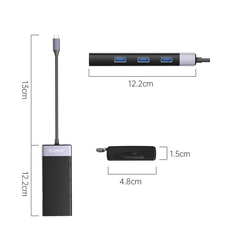 Adaptateur USB C ORICO MC-U111P-GY. – Image 3