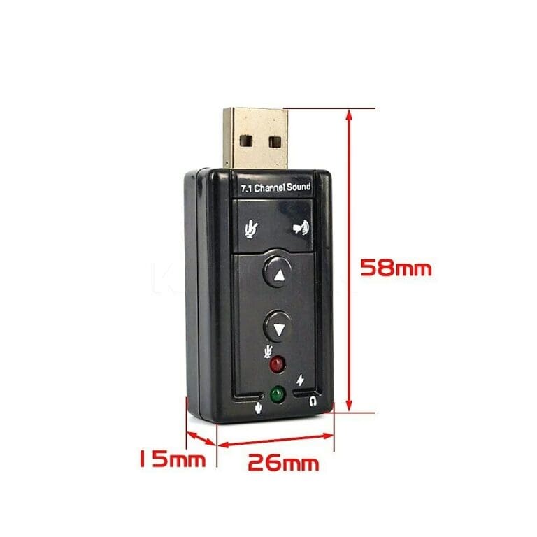 Adaptateur audio de carte son externe usb.