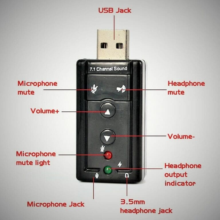 Adaptateur audio de carte son externe usb. – Image 2