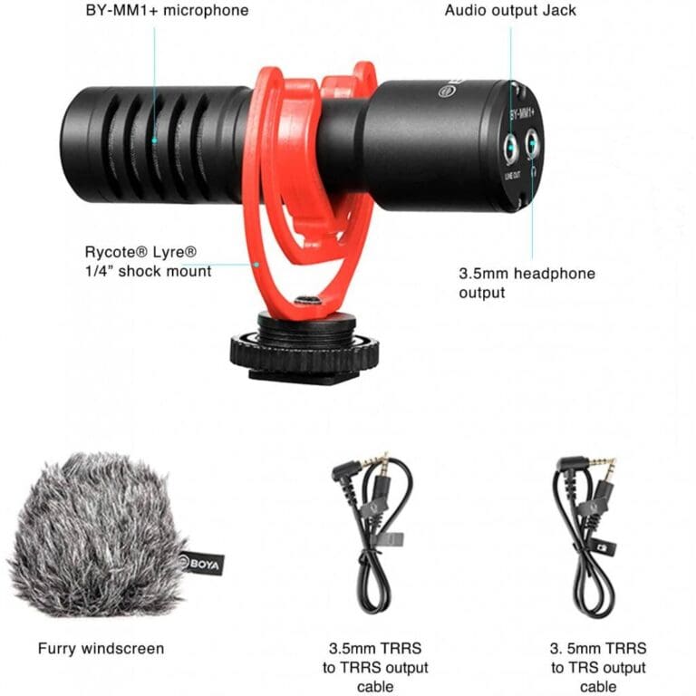 BOYA BY-MM1+ Super-Cardioïde microphone pour Caméra, téléphone – Image 2