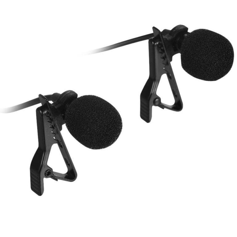 Microphone cravate USB – Deux têtes