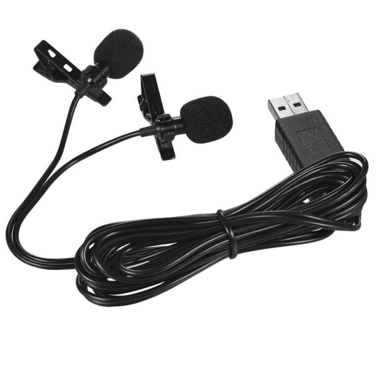 Microphone cravate USB – Deux têtes – Image 2