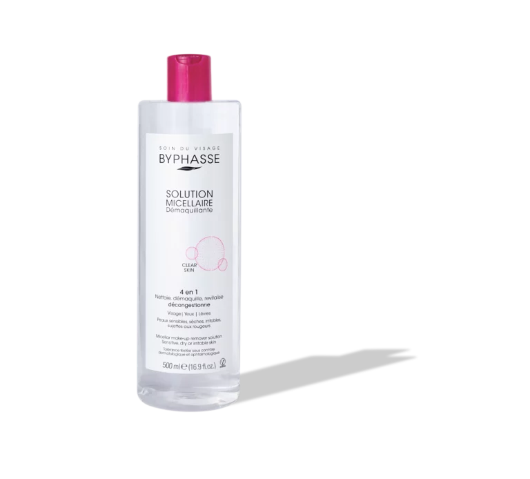 SOLUTION MICELLAIRE DÉMAQUILLANTE PEAUX SENSIBLES, SÈCHES ET IRRITABLES 500ML * vegan *