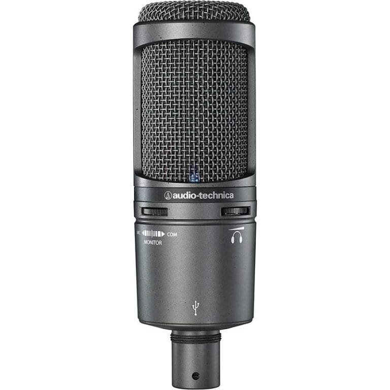 Microphone USB Audio-Technica AT2020USB+ Pour la voix off, le podcasting, le streaming et l’enregistrement – Image 2