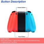Controller sans fil Nintendo Switch T-13 Handgrip for switch – Bleut/Rouge – Image 3