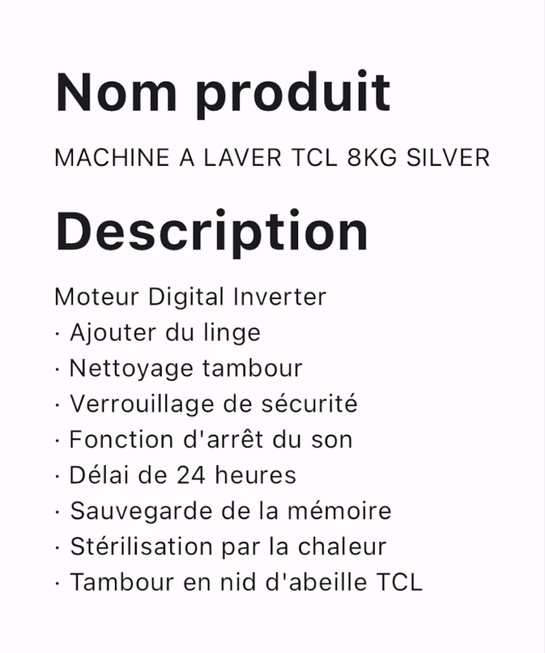 MACHINE A LAVER TCL 8KG SILVER – Image 3