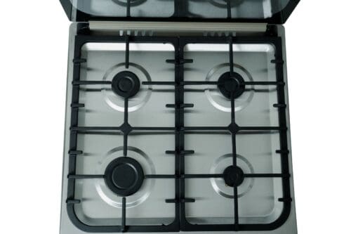 CUISINIERE ASTECH 4FEUX 60X60 A GAZ AVEC ECRAN ET CHAULEUR TOURN CK66ELCF – Image 4