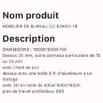 MOBILIER DE BUREAU OZ EDK02 18 – Image 2