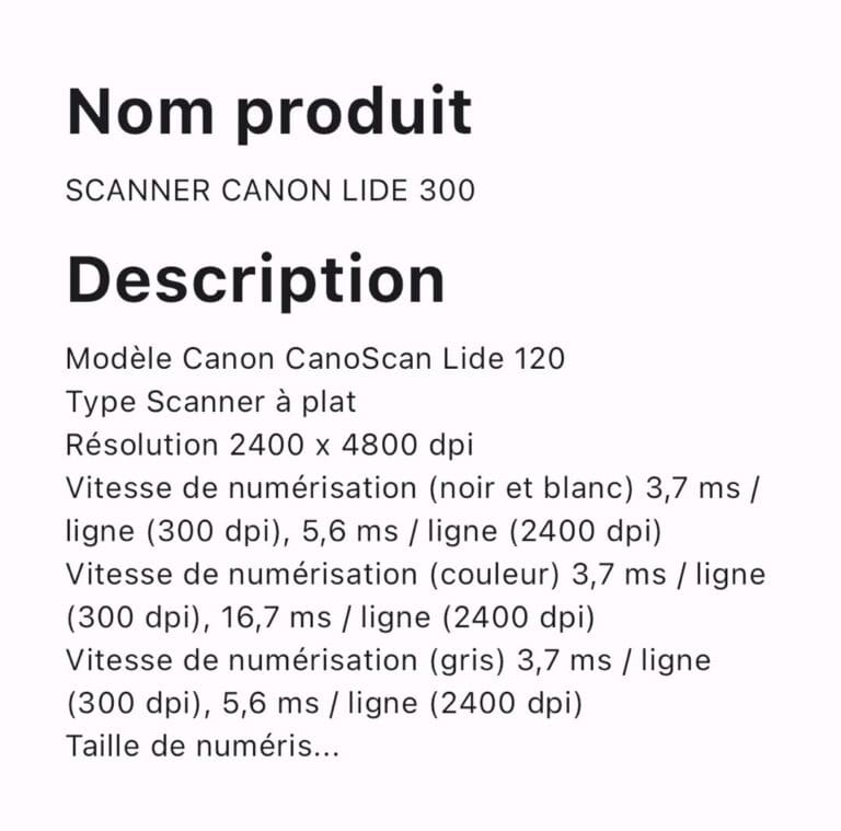 SCANNER CANON LIDE 300 – Image 3