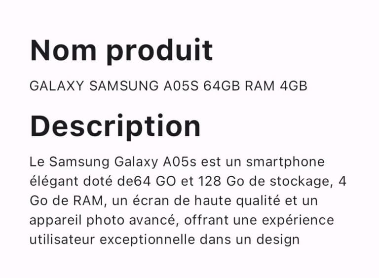 GALAXY SAMSUNG A05S 64GB RAM 4GB – Image 3