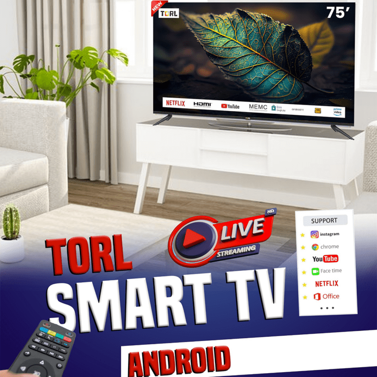 TELEVISEUR TORL 32 ANDROID SMART TV ANTI CASSE SECAM DVB-T2 – Image 3