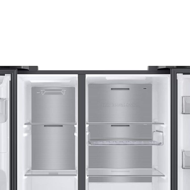 REFRIGERATEUR SAMSUNG SIDE BY SIDE FAMILY 2 PORTES AVEC DIST, GLACON ET ECRAN NOIR – Image 2