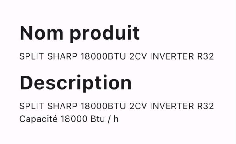 SPLIT SHARP 18000BTU 2CV INVERTER R32 – Image 2