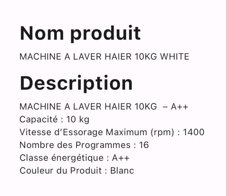 MACHINE A LAVER HAIER 10KG WHITE – Image 2