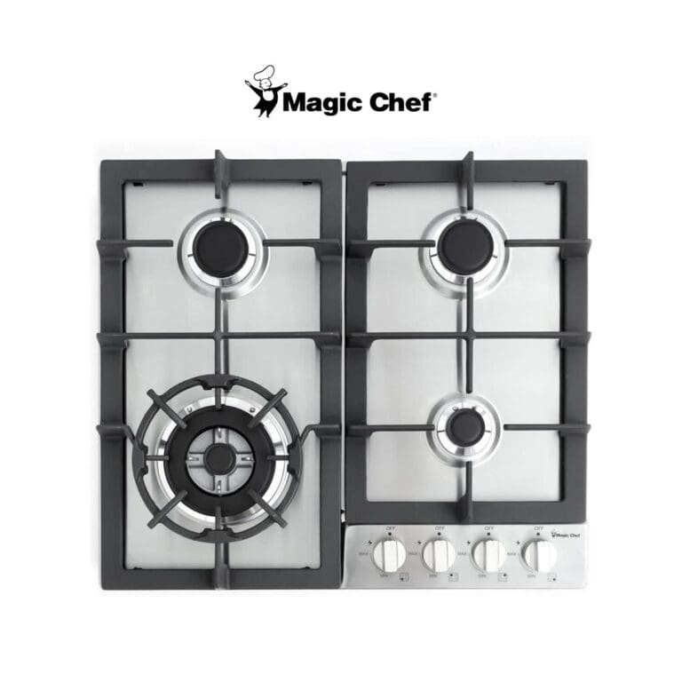 PLAQUE ENCASTRABLE MAGIC CHEF 4FEUX A GAZ INOX MCSCTG24S