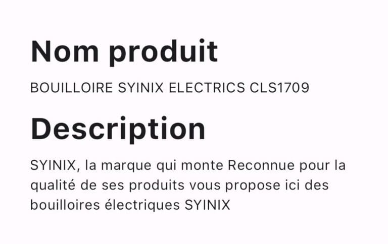 BOUILLOIRE SYINIX ELECTRICS CLS1709 – Image 2