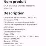 SPLIT SAMSUNG ARMOIRE 48000BTU INVERTER – Image 2