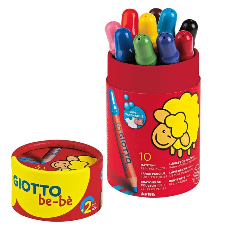 Boîte De 10 Crayons De Couleur en cire Marque Giotto