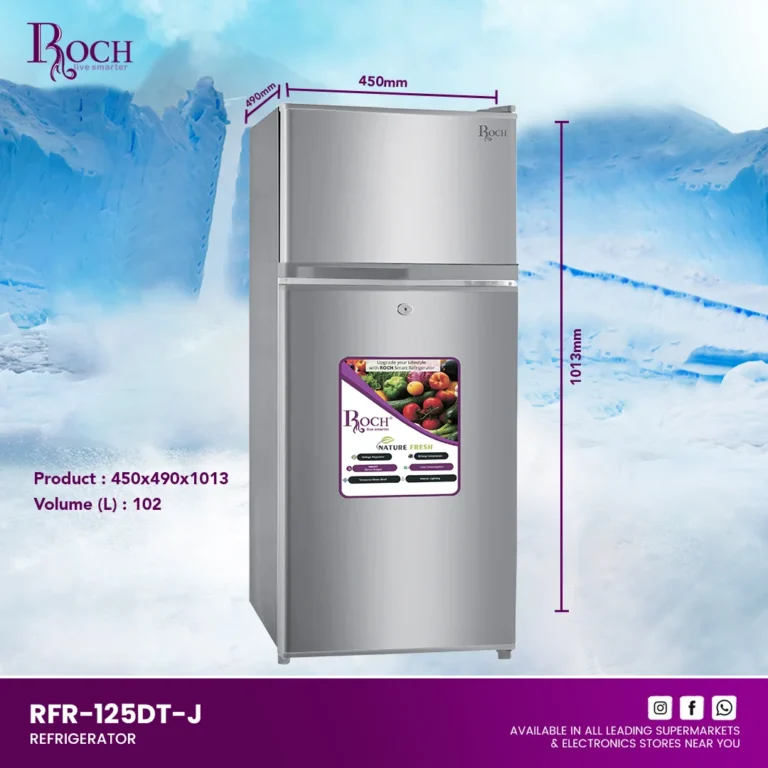 REFRIGERATEUR ROCH RFR-125DT-J FRIGO BAR DEUX PORTE 125 LTR – Image 2