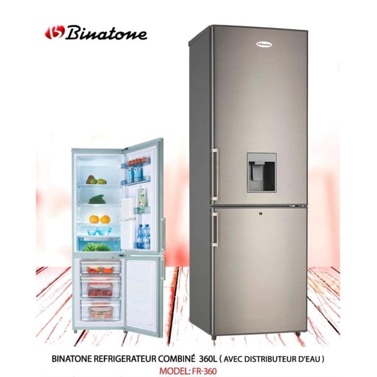 REFRIGERATEUR BINATONE COMBINE FR-360 (360L,INOX,FONTAINE D'EAU) – Image 2