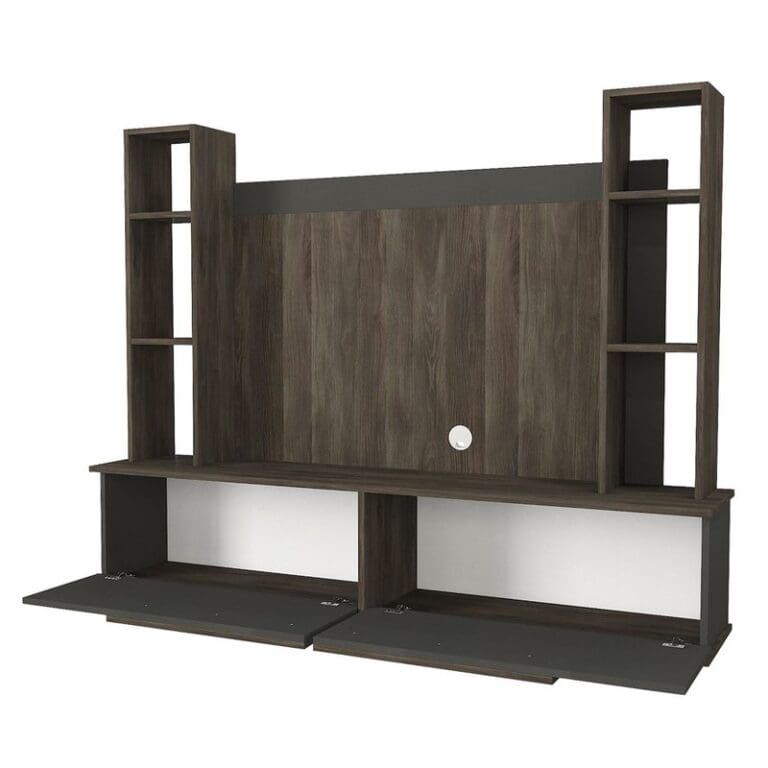 Table Téléviseur Murano TV UNIT CURA-ANTHRACITE 1.80M T718 Gris – Image 2