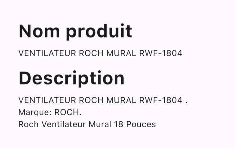 VENTILATEUR ROCH MURAL RWF-1804 – Image 2