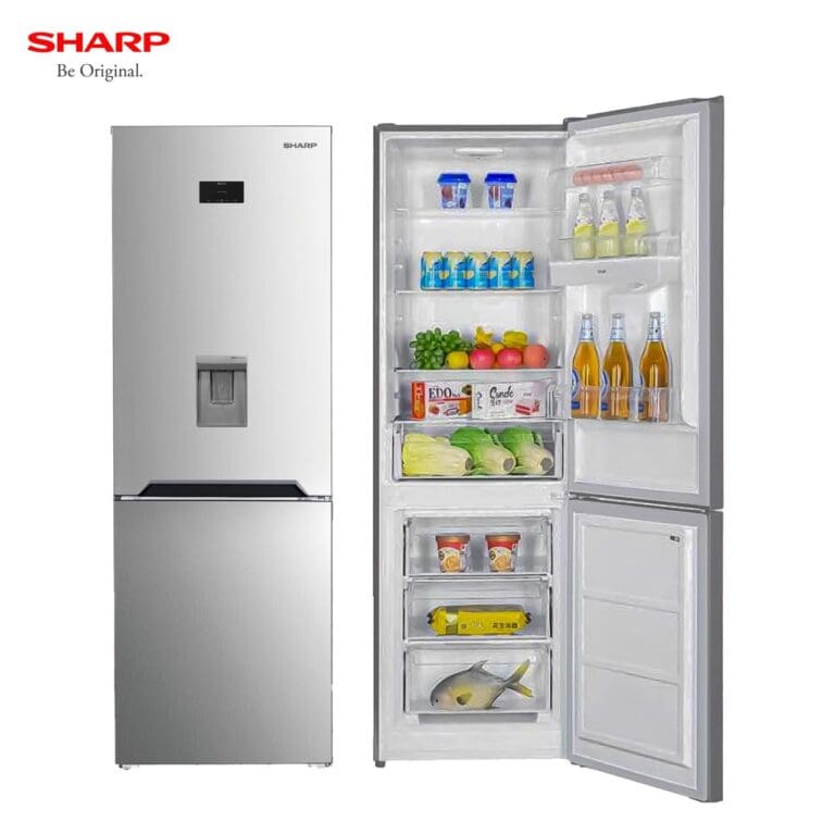 SHARP COMBINÉ SJ-BG415D-HS2 (NON FROST/INOX/3T/FONTAINE) NOIRE ET GRIS – Image 2