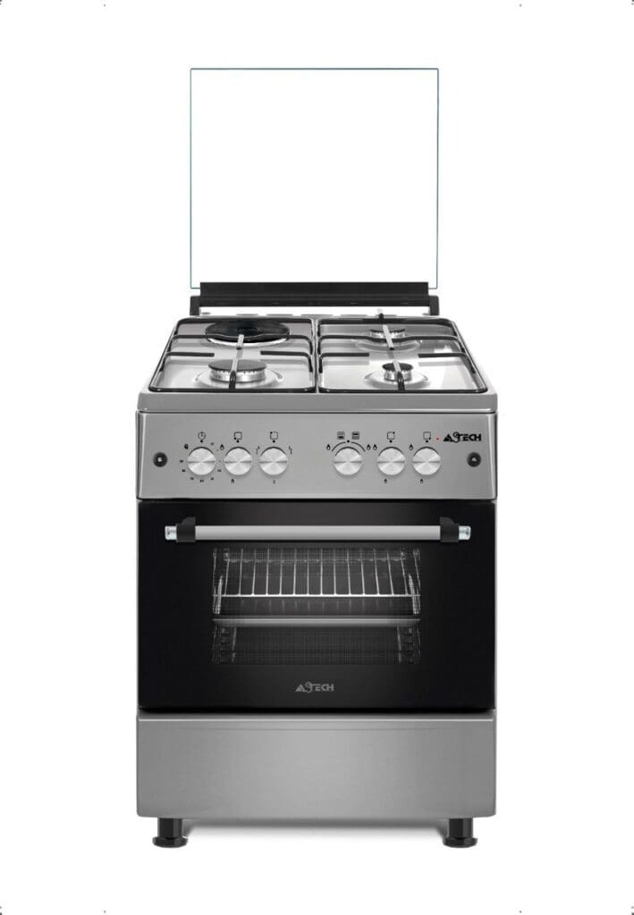 CUISINIERE ASTECH 4FEUX 60X60 1FEUX ELECTRIQUE 3FEUX GAZ EL31GEL