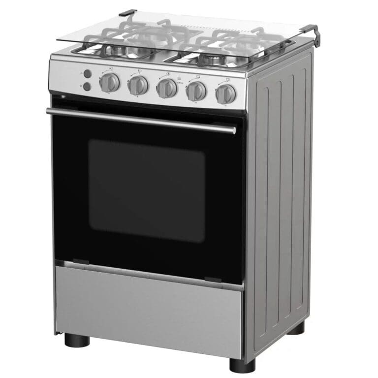 CUISINIERE HISENSE 4FEUX 60X60 A GAZ NOX HFG60121X – Image 2