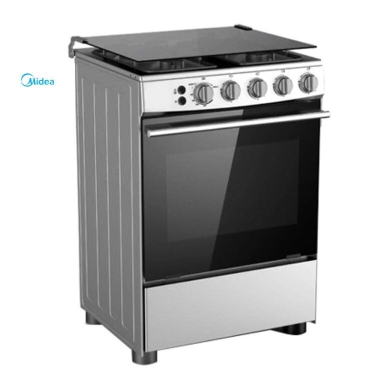 CUISINIERE MIDEA 4FEUX 60X60 INOX 24BMG4G057/059