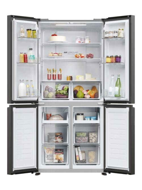 REFRIGERATEUR HAIER SIDE BY SIDE 4PORTES NO FROST 433L HRF-525MB – Image 2