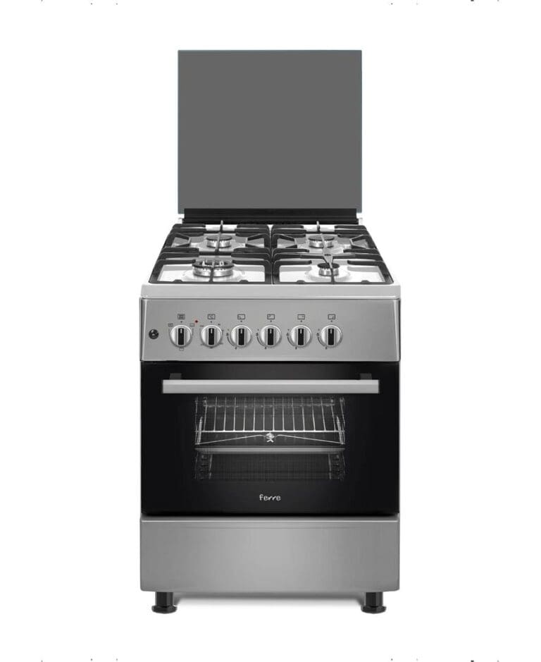 Cuisinière FERRE à gaz 4 feux 60/60 F6S40G2 Inox