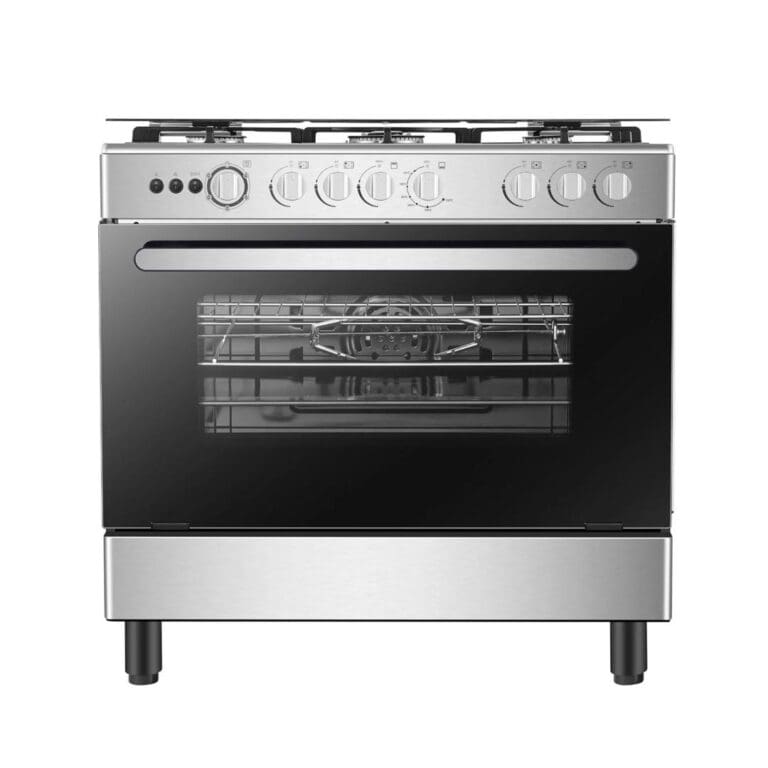 CUISINIERE HISENSE 5FEUX 90X60 A GAZ SILVER