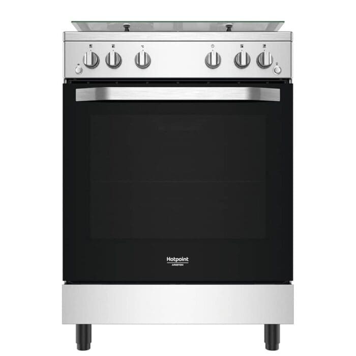 CUISINIERE HOTPOINT 4FEUX A GAZ 60X60 FOUR A GAZ GRIS HS67G2PMX/ IT/1