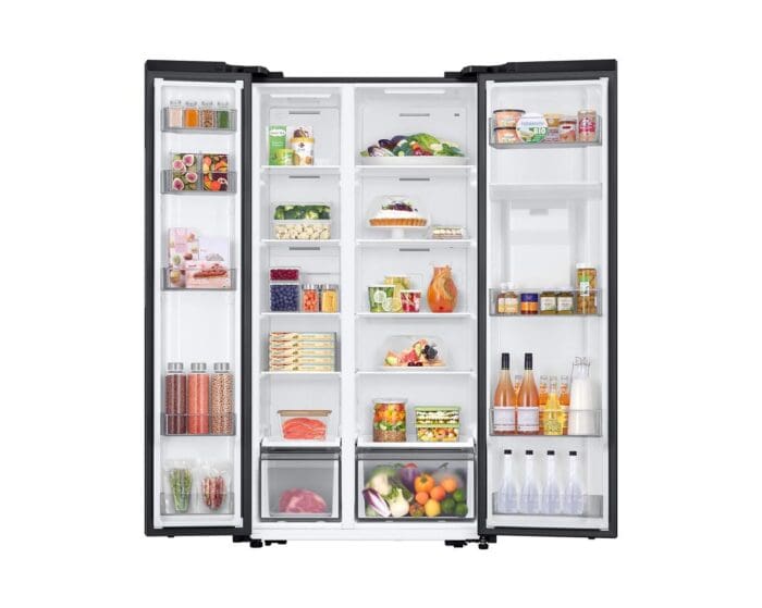 REFRIGERATEUR SAMSUNG SIDE BY SIDE 2PORTES AVEC FONTAINE 578L NOIR MAT RS57DG4100B4 – Image 11