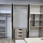 Chambre À Coucher Armoire 6Battants 6Pièces Beige Bambi – Image 6