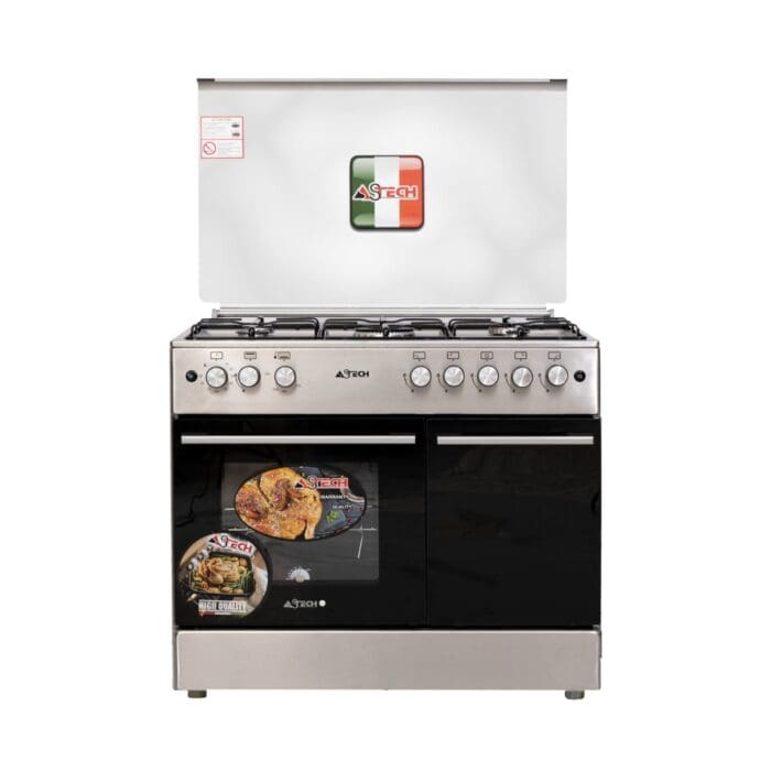 CUISINIERE ASTECH 5FEUX FULL OPTION BOUTEILLE A GAZ CK95BSAR