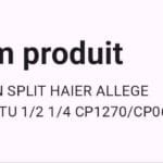 LIAISON SPLIT HAIER ALLEGE 18000BTU 1/2 1/4 CP1270/CP0635 – Image 2