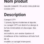 Salon Canapé 7places Couleur au choix City – Image 6