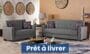 Salon Canapé Lit 3-2-1 6Places Vert Marbre POLO – Image 2
