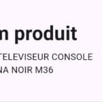 Table Televiseur Console Persona Noir M36 – Image 2