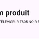 Table Televiseur T805 Noir Blanc 1.80 – Image 2