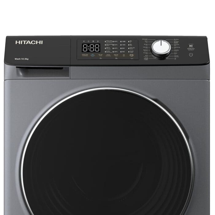 Machine A Laver HITACHI 10KG INVERTER Gris Noir BD1054HVOS – Image 3