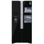 Réfrégirateur HITACHI 4 Portes 550 Litres Avec Fontaine Noir RW690P7B – Image 3