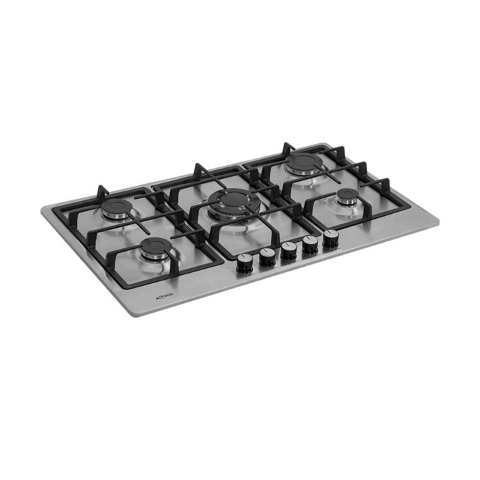 Plaque de Cuisson Astech 5Feux 90x60 A Gaz GRIS PL90GA111GR