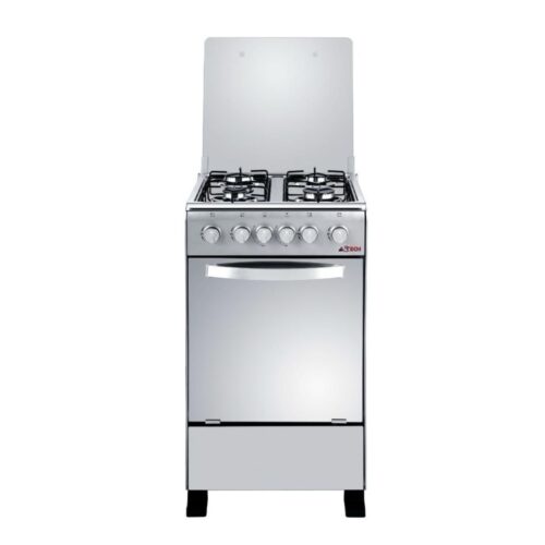 Cuisinière Astech 4Feux 50x50 A GAZ AVEC FOUR A GAZ INOX CSI50MS