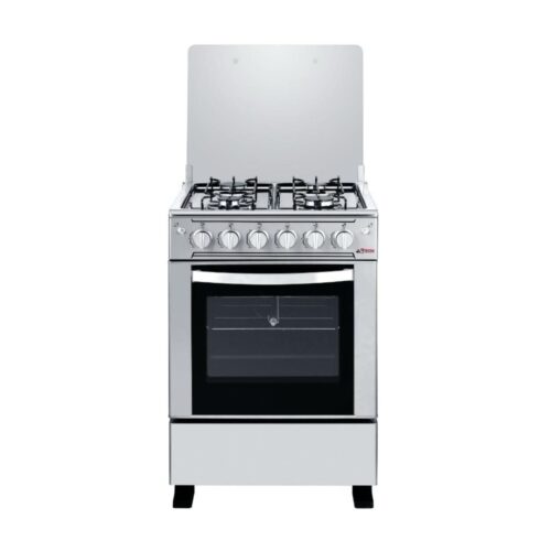 Cuisinière Astech 4Feux 60x60 A Gaz Avec Four Inox MIS CSI60MS
