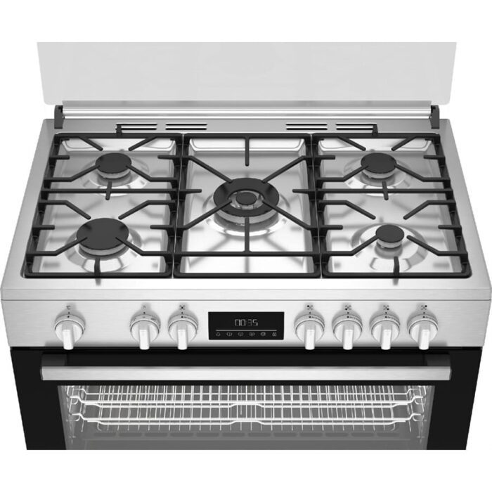 Cuisiniere Beko 5Feux Option Ventilo + Four électrique INOX BGM11226EX – Image 6
