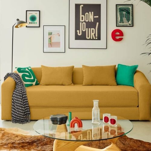 SALON CANAPE 3 PLACES COULEURS AU CHOIX ANNA